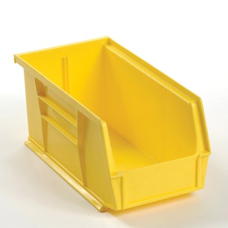 Global Industrial Plastic Storage Bin, Parts Storage Bin 5-1/2 in x 10-7/8 in x 5 in, Yellow 269682YL